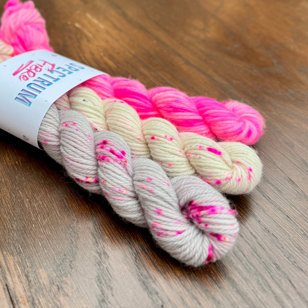 Flamingo Beach * Mini skein bundle * DK